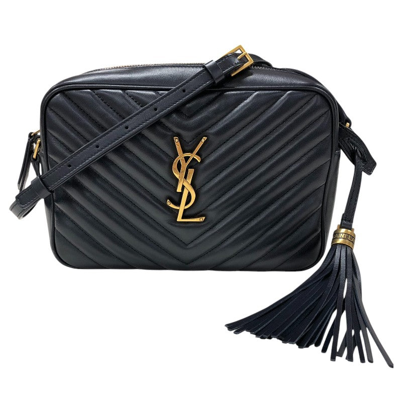 サンローラン SAINT LAURENT ルーカメラバッグ 612544 ネイビー レザー レディース ショルダーバッグ