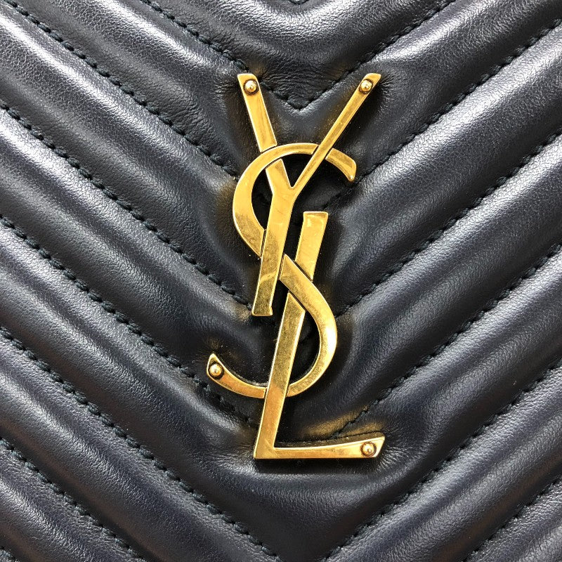 サンローラン SAINT LAURENT ルーカメラバッグ 612544 ネイビー レザー レディース ショルダーバッグ