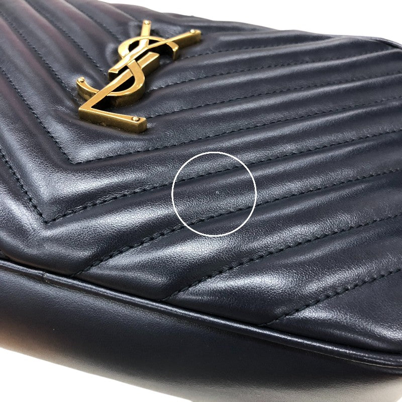 サンローラン SAINT LAURENT ルーカメラバッグ 612544 ネイビー レザー レディース ショルダーバッグ