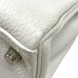 エルメス HERMES ケリー28 内縫い □J刻 ホワイト シルバー金具 トリヨンクレマンス レディース ハンドバッグ ショルダーバッグ