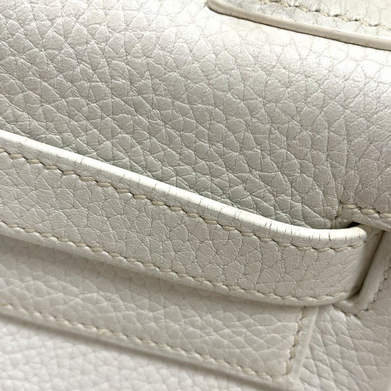 エルメス HERMES ケリー28 内縫い □J刻 ホワイト シルバー金具 トリヨンクレマンス レディース ハンドバッグ ショルダーバッグ