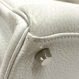 エルメス HERMES ケリー28 内縫い □J刻 ホワイト シルバー金具 トリヨンクレマンス レディース ハンドバッグ ショルダーバッグ