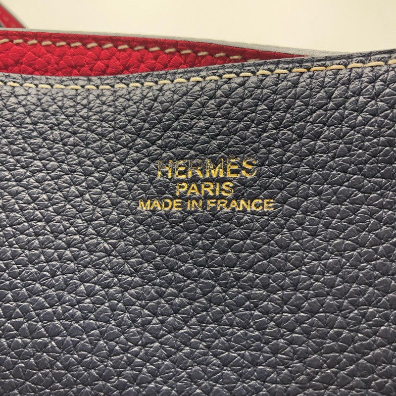 エルメス HERMES ドゥブルセンス36 ブルーニュイ・ローズリップスティック トリヨン ユニセックス トートバッグ