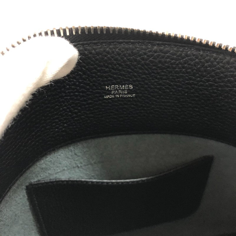 エルメス HERMES ボリード メッセンジャー W刻 ブラック シルバー金具 トゴ ユニセックス ショルダーバッグ