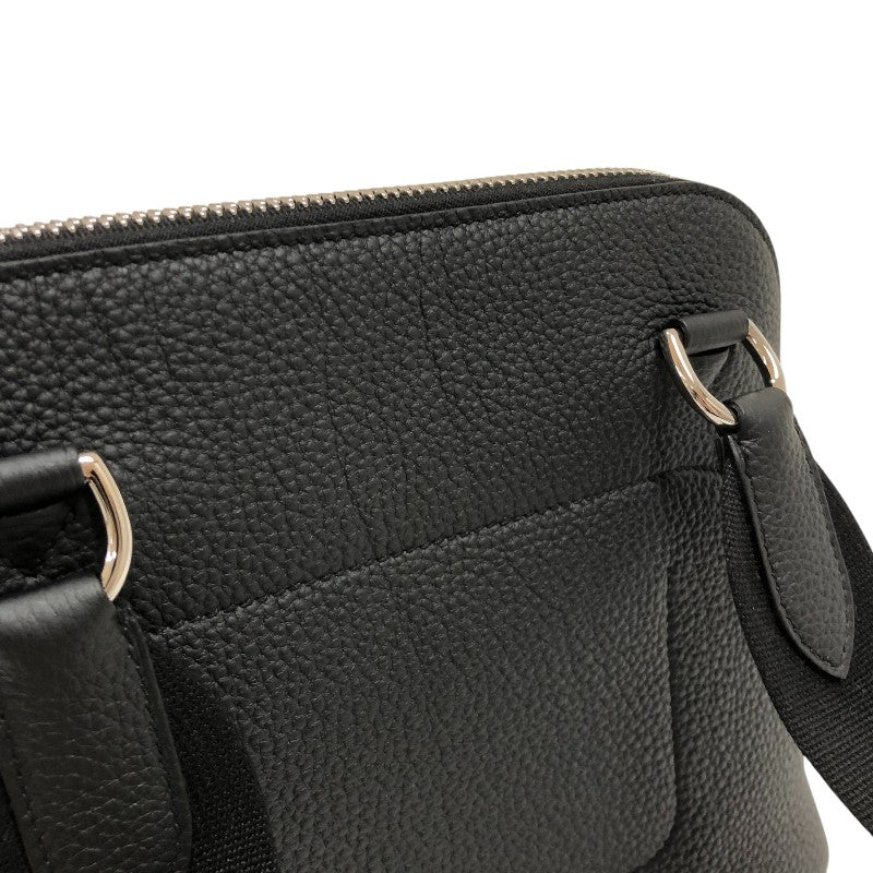 エルメス HERMES ボリード メッセンジャー W刻 ブラック シルバー金具 トゴ ユニセックス ショルダーバッグ