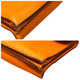 エルメス HERMES サックアデペッシュ41 ▢C刻印 オレンジ シルバー金具 トリヨンクレマンス メンズ ハンドバッグ