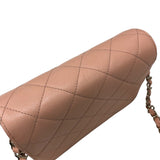 シャネル CHANEL ミニ フラップバッグ AS3002 ピンク ゴールド金具 キャビアスキン レディース ショルダーバッグ