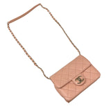 シャネル CHANEL ミニ フラップバッグ AS3002 ピンク ゴールド金具 キャビアスキン レディース ショルダーバッグ