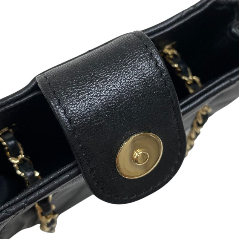 シャネル CHANEL マトラッセ ミニポシェット AP2547 ブラック ゴールド金具 ラムスキン レディース ショルダーバッグ