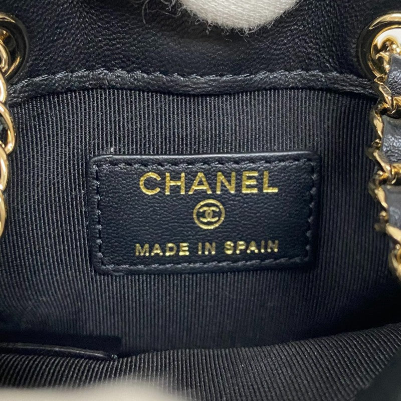 シャネル CHANEL マトラッセ ミニポシェット AP2547 ブラック ゴールド金具 ラムスキン レディース ショルダーバッグ