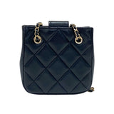 シャネル CHANEL マトラッセ ミニポシェット AP2547 ブラック ゴールド金具 ラムスキン レディース ショルダーバッグ