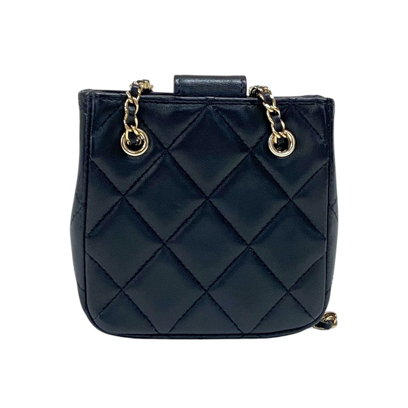 シャネル CHANEL マトラッセ ミニポシェット AP2547 ブラック ゴールド金具 ラムスキン レディース ショルダーバッグ
