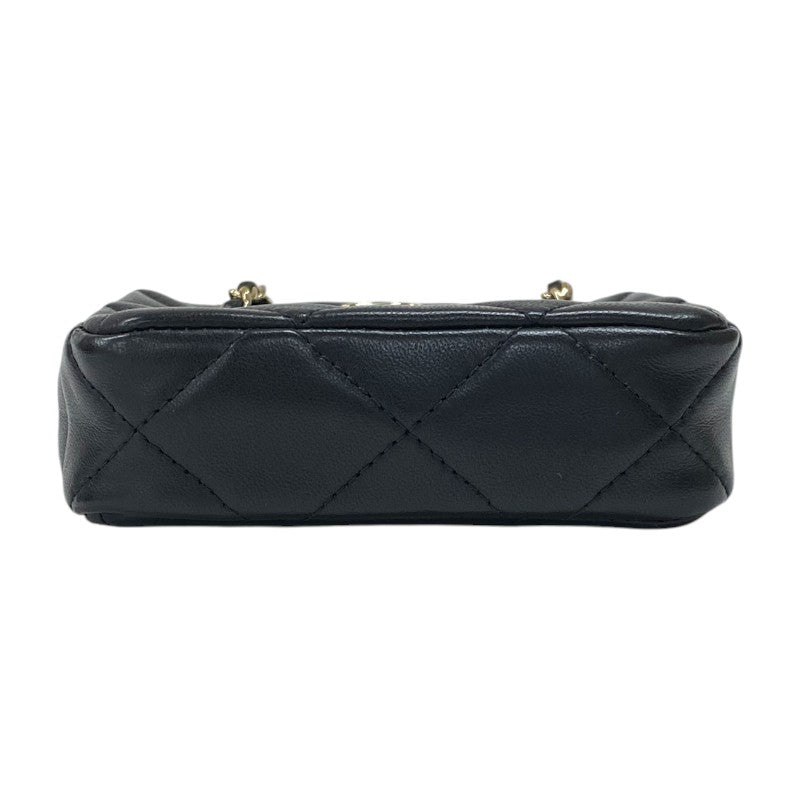 シャネル CHANEL マトラッセ ミニポシェット AP2547 ブラック ゴールド金具 ラムスキン レディース ショルダーバッグ