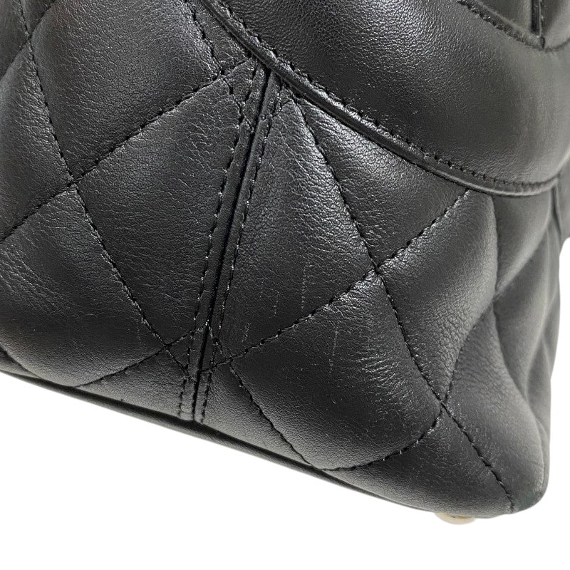 シャネル CHANEL カンボンライントート ミディアム A25167 ブラック シルバー金具 カーフ レディース トートバッグ
