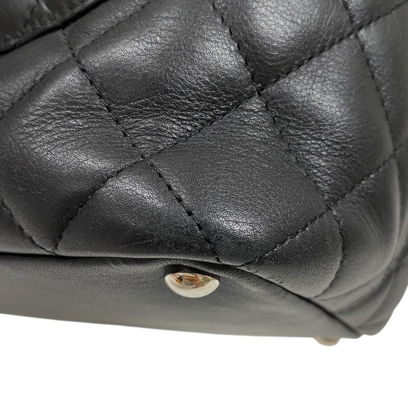 シャネル CHANEL カンボンライントート ミディアム A25167 ブラック シルバー金具 カーフ レディース トートバッグ