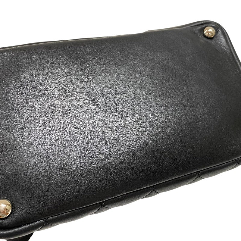 シャネル CHANEL カンボンライントート ミディアム A25167 ブラック シルバー金具 カーフ レディース トートバッグ