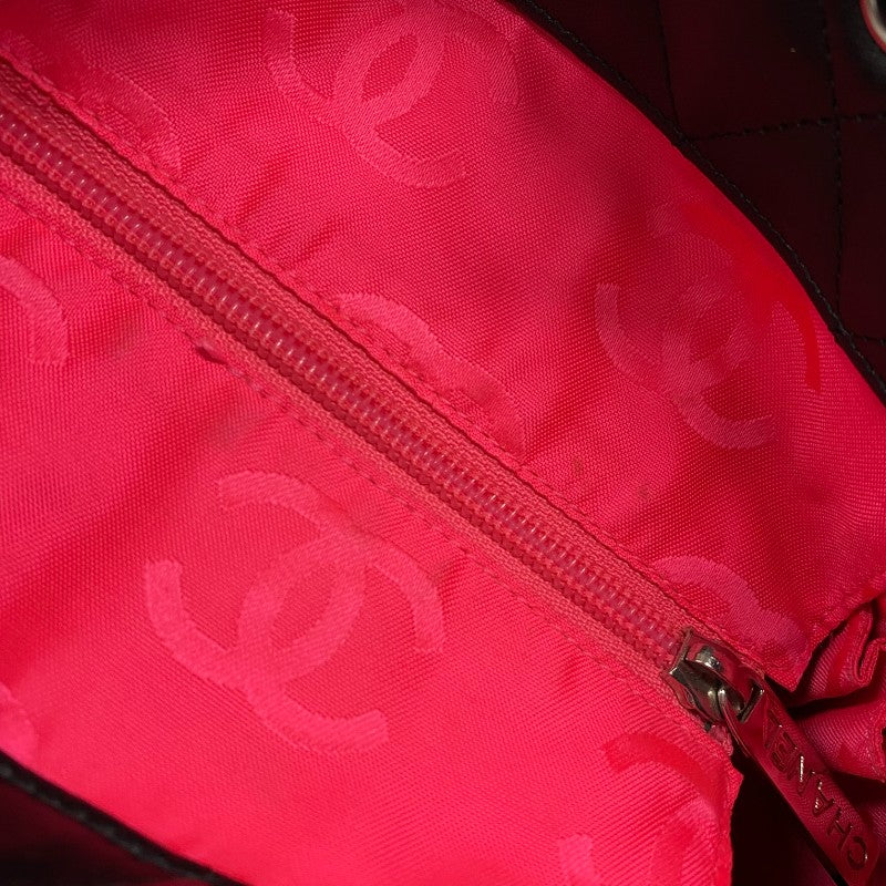 シャネル CHANEL カンボンライントート ミディアム A25167 ブラック シルバー金具 カーフ レディース トートバッグ