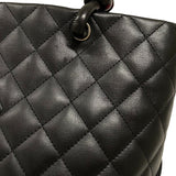 シャネル CHANEL カンボンライントート ミディアム A25167 ブラック シルバー金具 カーフ レディース トートバッグ