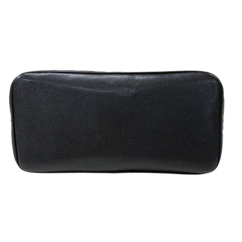 シャネル CHANEL 復刻トート A01804 ブラック シルバー金具 キャビアスキン レディース ハンドバッグ