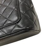 シャネル CHANEL 復刻トート A01804 ブラック シルバー金具 キャビアスキン レディース ハンドバッグ
