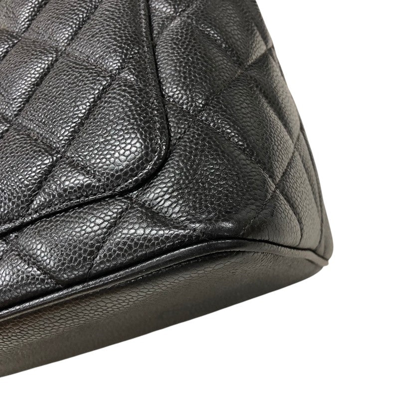 シャネル CHANEL 復刻トート A01804 ブラック シルバー金具 キャビアスキン レディース ハンドバッグ