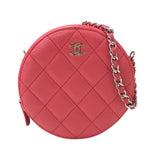 シャネル CHANEL マトラッセ チェーンショルダーバッグ AP0245 29番台 ピンク シルバー金具 ラムスキン レディース ショルダーバッグ
