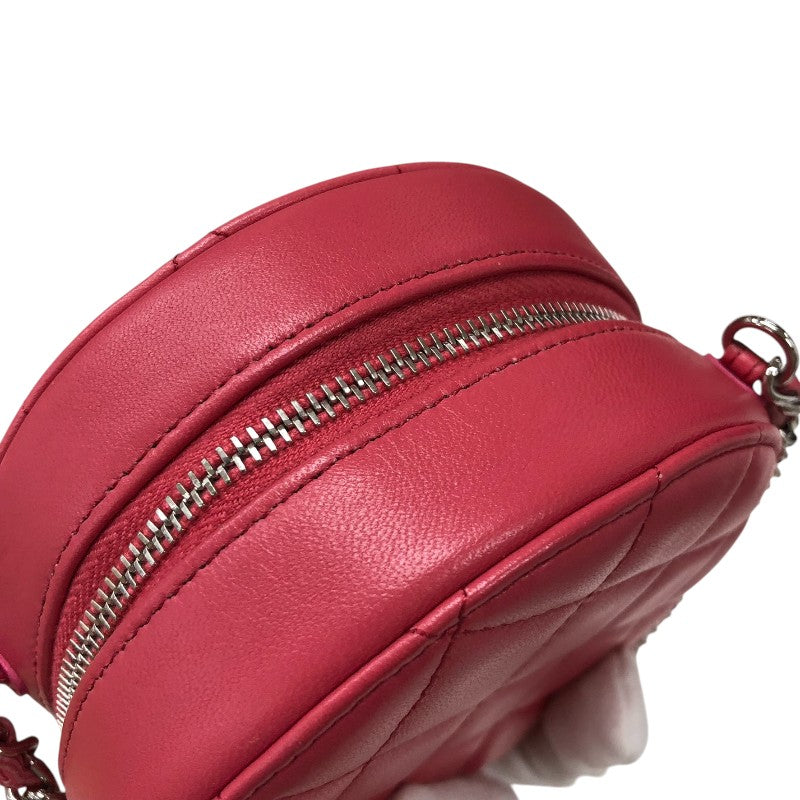 シャネル CHANEL マトラッセ チェーンショルダーバッグ AP0245 29番台 ピンク シルバー金具 ラムスキン レディース ショルダーバッグ
