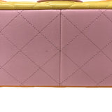 シャネル CHANEL マトラッセ30 A58600 オレンジ/イエロー/ピンク ゴールド金具 ラムスキン レディース ショルダーバッグ