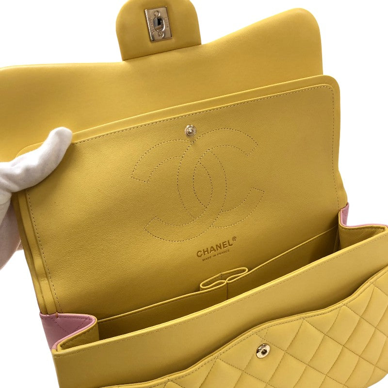 シャネル CHANEL マトラッセ30 A58600 オレンジ/イエロー/ピンク ゴールド金具 ラムスキン レディース ショルダーバッグ