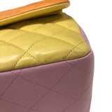 シャネル CHANEL マトラッセ30 A58600 オレンジ/イエロー/ピンク ゴールド金具 ラムスキン レディース ショルダーバッグ