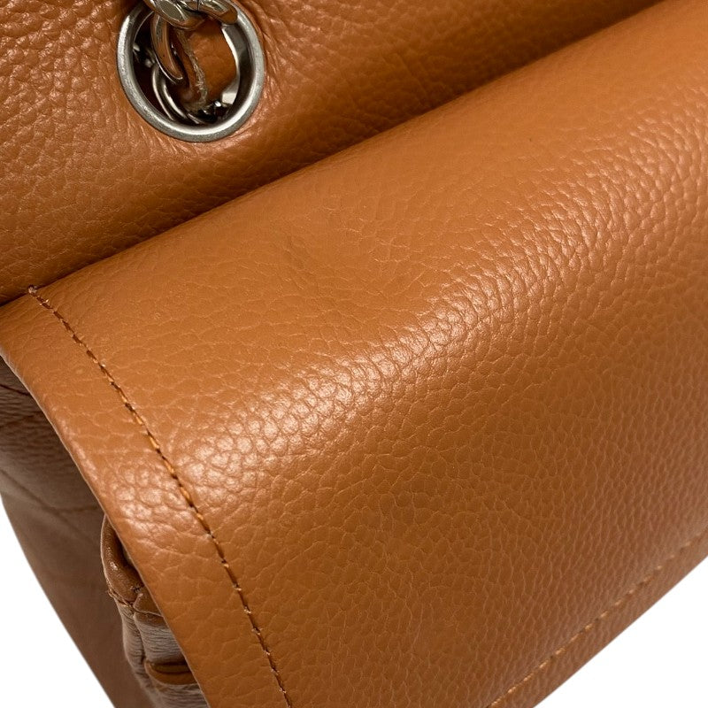 シャネル CHANEL マトラッセ25 A01112 ブラウン シルバー金具 キャビアスキン レディース ショルダーバッグ