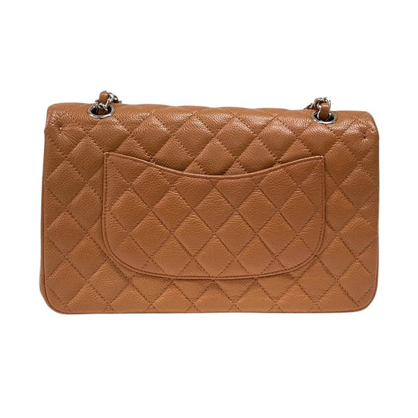 シャネル CHANEL マトラッセ25 A01112 ブラウン シルバー金具 キャビアスキン レディース ショルダーバッグ