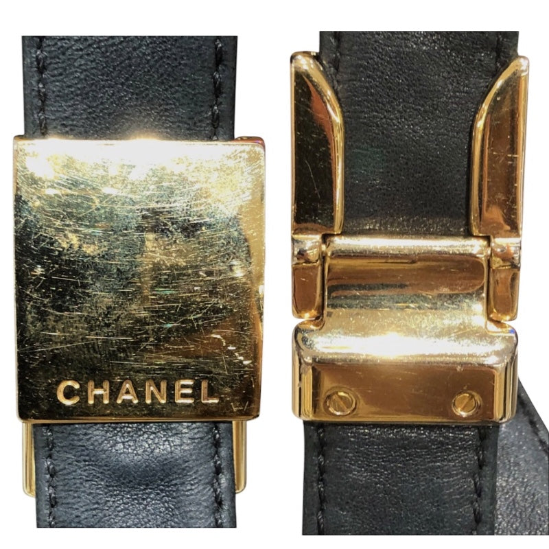 シャネル CHANEL チョコバー セミショルダーバッグ A17365 ブラック ゴールド金具 ラム レディース ハンドバッグ