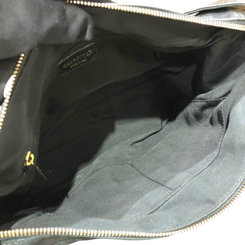 シャネル CHANEL チョコバー セミショルダーバッグ A17365 ブラック ゴールド金具 ラム レディース ハンドバッグ