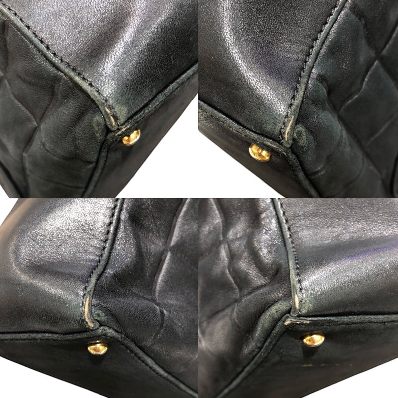 シャネル CHANEL チョコバー セミショルダーバッグ A17365 ブラック ゴールド金具 ラム レディース ハンドバッグ