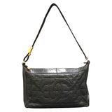 シャネル CHANEL チョコバー セミショルダーバッグ A17365 ブラック ゴールド金具 ラム レディース ハンドバッグ