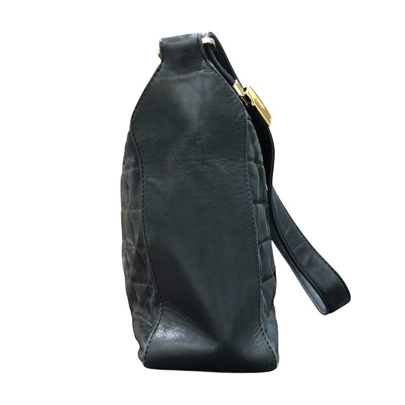 シャネル CHANEL チョコバー セミショルダーバッグ A17365 ブラック ゴールド金具 ラム レディース ハンドバッグ