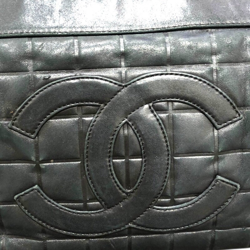 シャネル CHANEL チョコバー セミショルダーバッグ A17365 ブラック ゴールド金具 ラム レディース ハンドバッグ