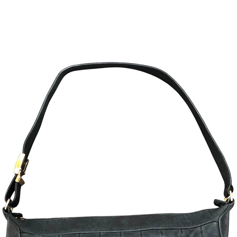 シャネル CHANEL チョコバー セミショルダーバッグ A17365 ブラック ゴールド金具 ラム レディース ハンドバッグ