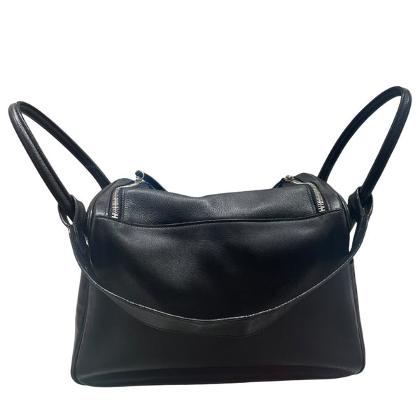エルメス HERMES リンディ30 □K刻 ブラック×シルバー金具 　　エバーカラー レディース ショルダーバッグ
