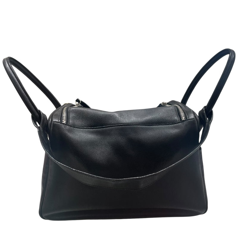 エルメス HERMES リンディ30 □K刻 ブラック×シルバー金具 　　エバーカラー レディース ショルダーバッグ