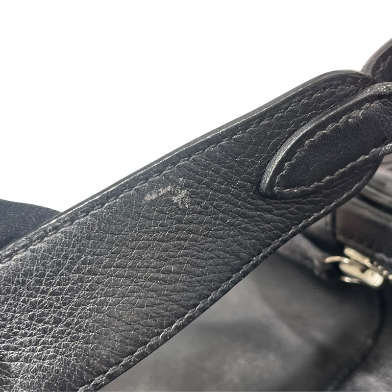エルメス HERMES リンディ30 □K刻 ブラック×シルバー金具 　　エバーカラー レディース ショルダーバッグ