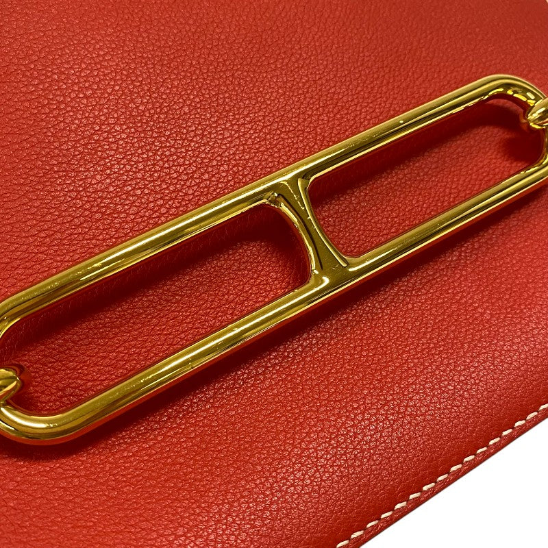エルメス HERMES ロウリス23 X刻 ルージュトマト ゴールド金具 エバーカラー レディース ショルダーバッグ