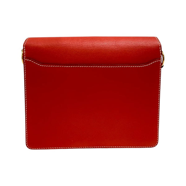 エルメス HERMES ロウリス23 X刻 ルージュトマト ゴールド金具 エバーカラー レディース ショルダーバッグ
