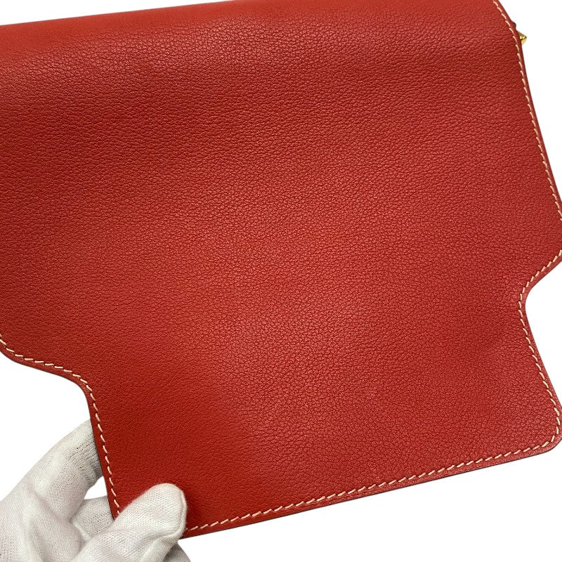 エルメス HERMES ロウリス23 X刻 ルージュトマト ゴールド金具 エバーカラー レディース ショルダーバッグ