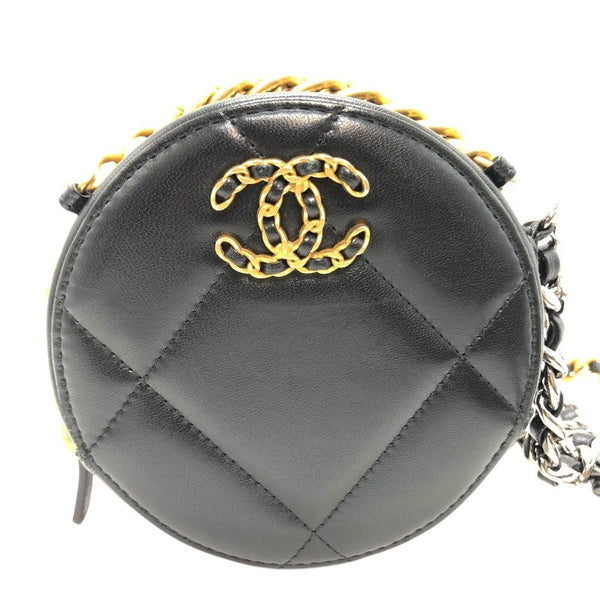シャネル CHANEL CHANEL19 チェーンクラッチ AP0945 ブラック/SV/GD ラム レディース ショルダーバッグ