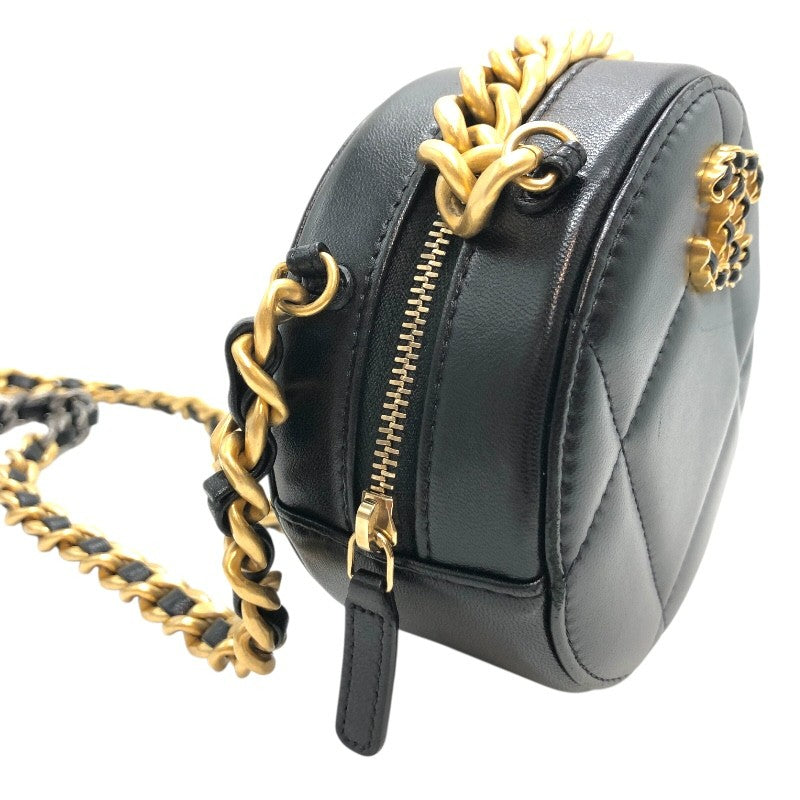 シャネル CHANEL CHANEL19 チェーンクラッチ AP0945 ブラック/SV/GD ラム レディース ショルダーバッグ
