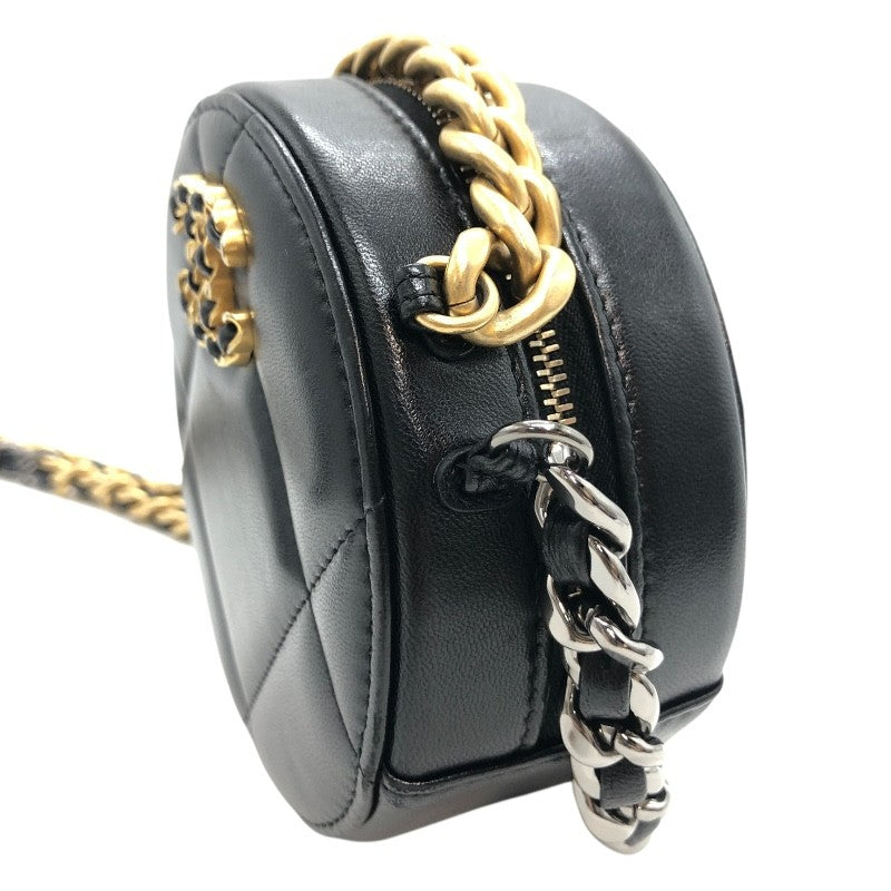 シャネル CHANEL CHANEL19 チェーンクラッチ AP0945 ブラック/SV/GD ラム レディース ショルダーバッグ