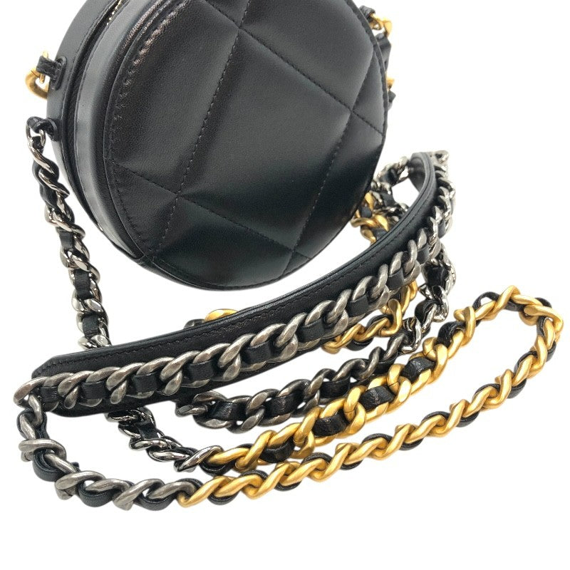 シャネル CHANEL CHANEL19 チェーンクラッチ AP0945 ブラック/SV/GD ラム レディース ショルダーバッグ