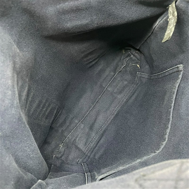 エルメス HERMES フールトゥカバス ネイビー×ブラック トワル ユニセックス トートバッグ